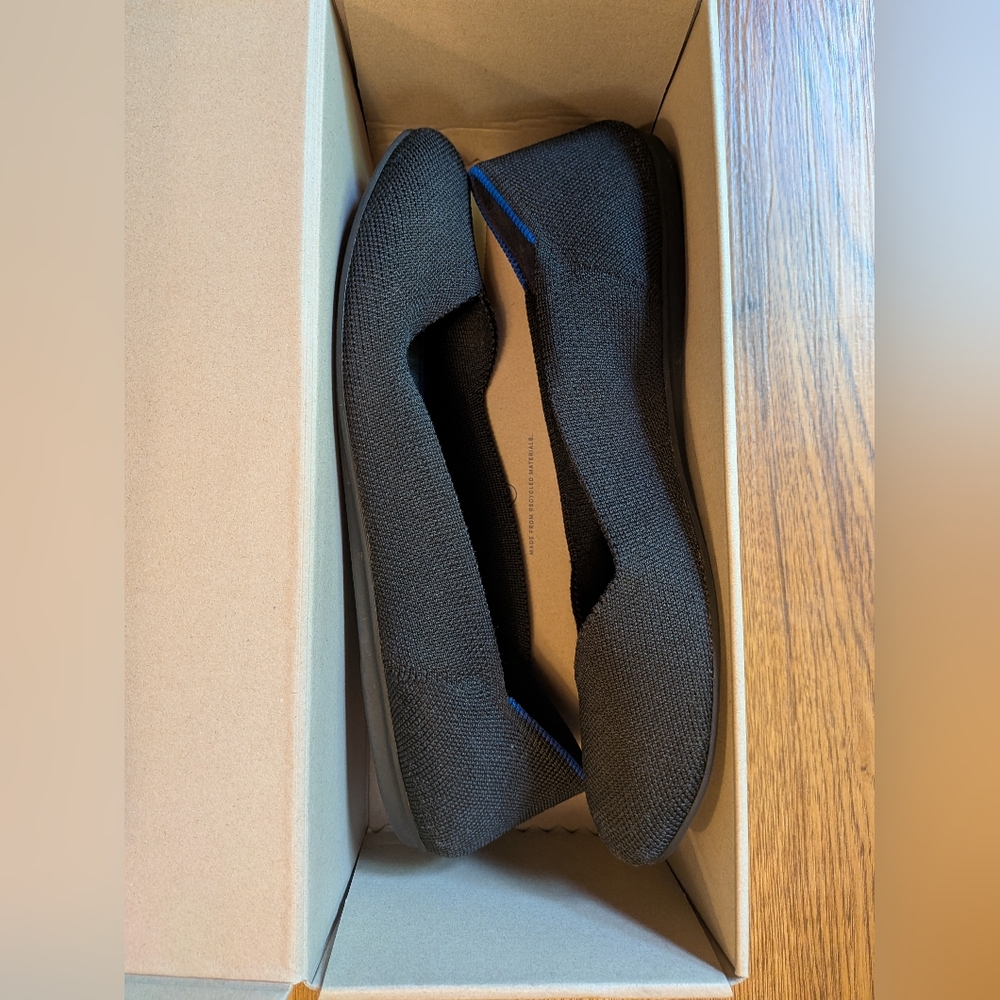 Rothys Women’s Round Toe Black Slip On Ballet Flats Size 9.5 - Picture 4 of 6